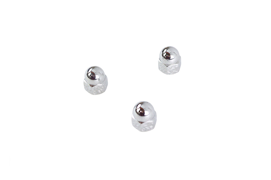 Chrome Acorn Nut Fine 3/8 inch-24 Thread