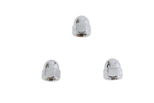 Load image into Gallery viewer, Chrome Acorn Nut Fine 3/8 inch-24 Thread
