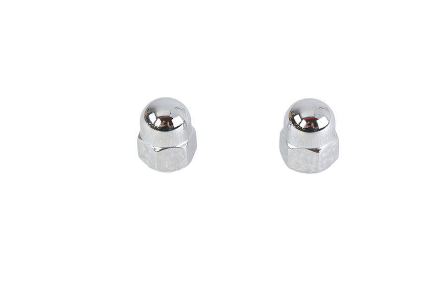 Chrome Acorn Nut Set Fine 7/16 inch-20 Thread