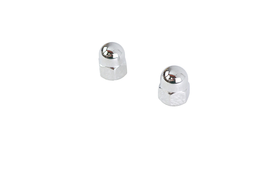 Chrome Acorn Nut Set Fine 7/16 inch-20 Thread