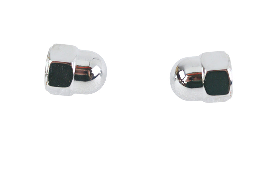 Chrome Acorn Nut Set Fine 7/16 inch-20 Thread