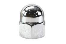 Load image into Gallery viewer, Chrome Acorn Nut Fine 5/8 inch-18 Thread
