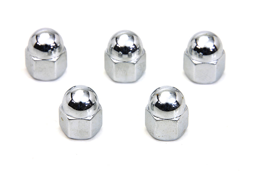 Chrome Acorn Nut 1/4 inch-20 Coarse Thread