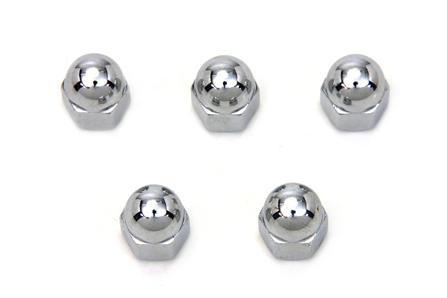 Chrome Acorn Nut 1/4 inch-20 Coarse Thread