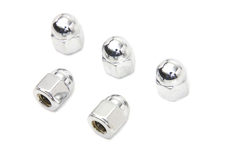 Chrome Acorn Nut 1/4 inch-20 Coarse Thread