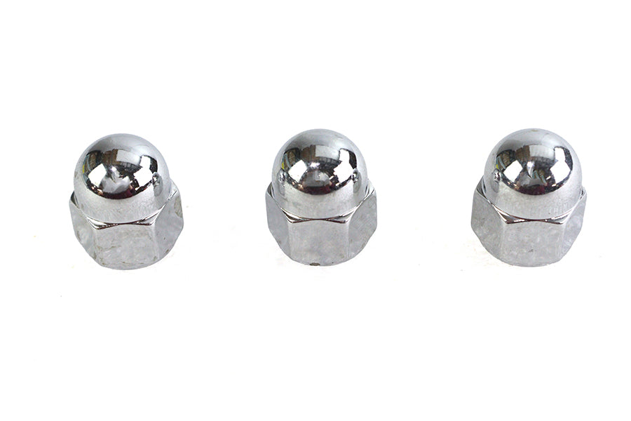 Chrome Acorn Nut 3/8 inch-16 Coarse Thread