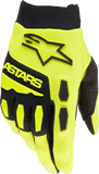 alpine star Full Bore Gloves Yellow Fluo/Black Lg 482-9766L
