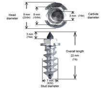 Load image into Gallery viewer, 3/4" 18mm Shoulder Screw Studs Qty 200
