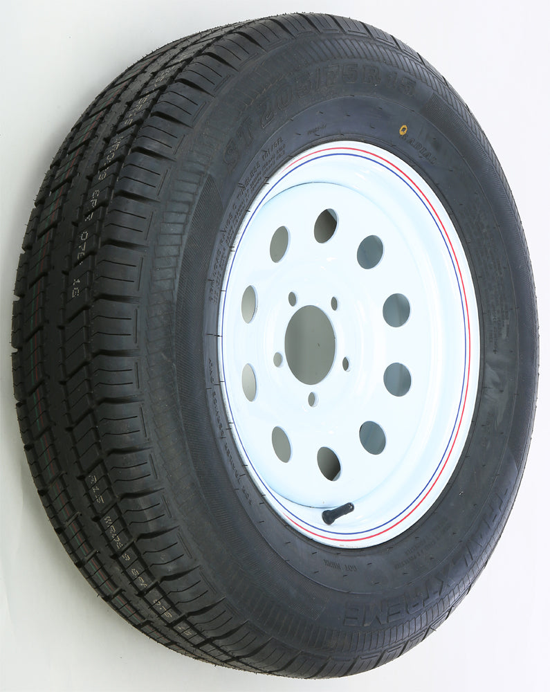 Trailer Tire And Wheel Assembly White
