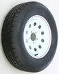 Trailer Tire And Wheel Assembly White