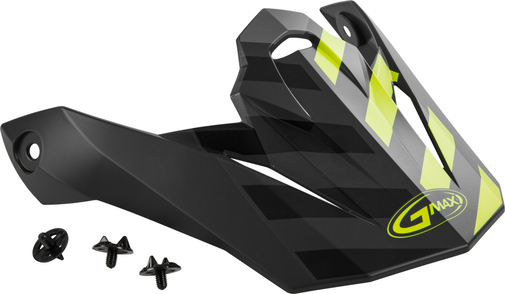 Visor W/Screws Fame Mx 86 Matte Dark Grey/Hi Vis