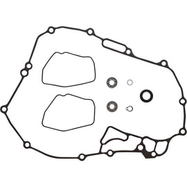 Vertex water pump rebuild kit for engine, includes gaskets and parts, displayed on a clean surface with packaging.