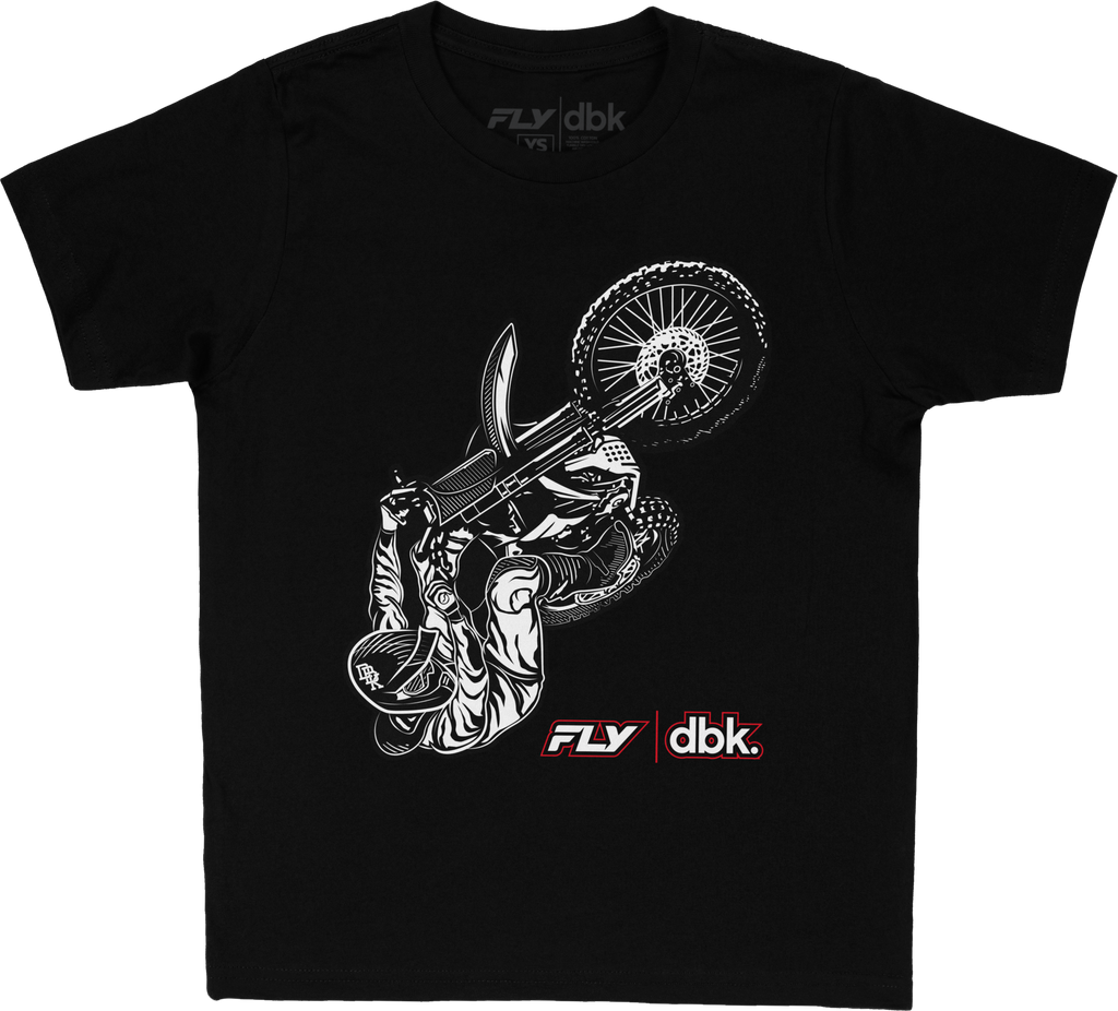 Youth Fly Dbk Wheelie Tee Black Ys