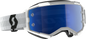 Fury Goggle White Blue Chrome Works
