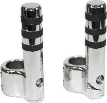 Load image into Gallery viewer, Clamp On Pegs Chr W/ Wide O Ring For 1 1/2" Bar