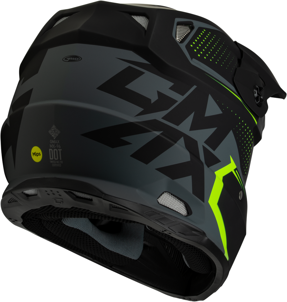 Mx 96 502 Helmet Matte Grey/Hi Viz 2x