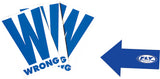Fly Racing Course Marker W/Blue Arrow 5.5x8.5