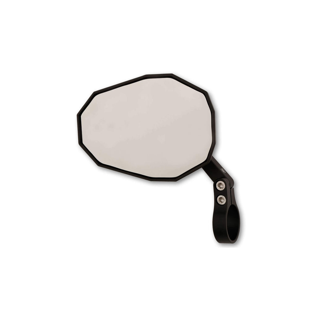 Straight Bar End Mirror Short Arm Each Black