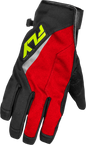 Title Long Gloves Red/Black/Hi Vis Xl