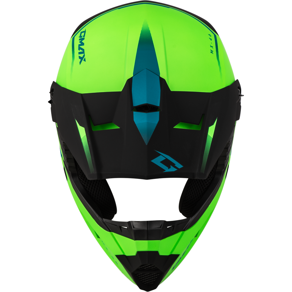 Mx 46 Compound Helmet Matte Hi Vis Green/Blk/Blue 2x
