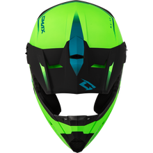 Load image into Gallery viewer, Mx 46 Compound Helmet Matte Hi Vis Green/Blk/Blue 2x