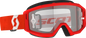 Primal Goggle Red/White Clear Works
