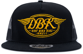 Black Goldwings 2fifty snapback hat by DBK featuring a structured baseball cap design and embroidered logo.