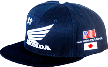 Load image into Gallery viewer, Honda Hat Factory Snapback Navy
