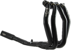 Shorty Full Exhaust System 4 Into 1 Black Busa