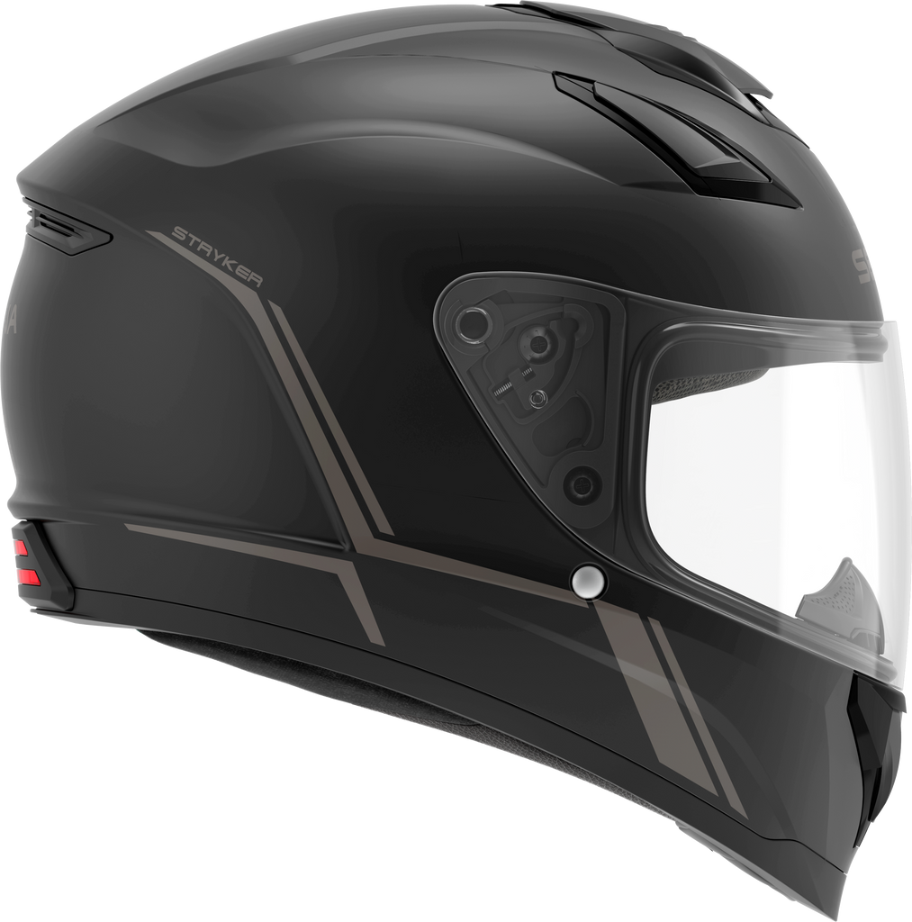 Stryker Full Face Helmet With Mesh Intercom Matte Black 2x
