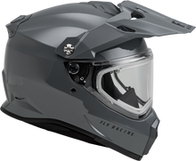 Load image into Gallery viewer, Trekker Cw Solid Helmet Elec Shld Grey Xl