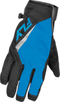 Title Long Gloves Blue/Black/Light Blue Md
