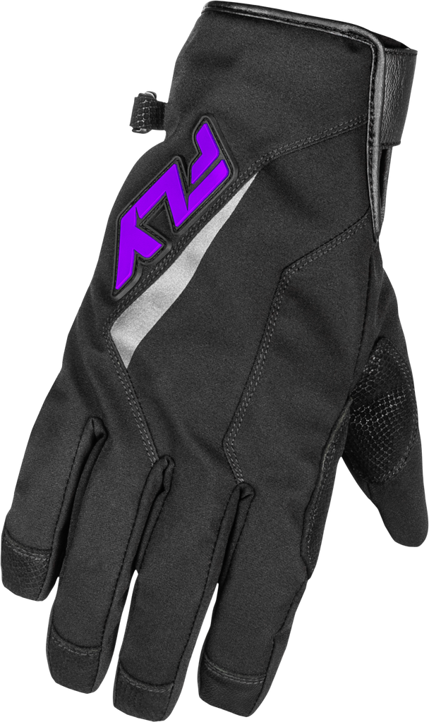Title Long Gloves Black/Purple Xs