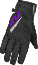 Load image into Gallery viewer, Title Long Gloves Black/Purple Xs