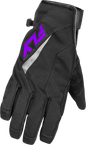 Title Long Gloves Black/Purple Xs