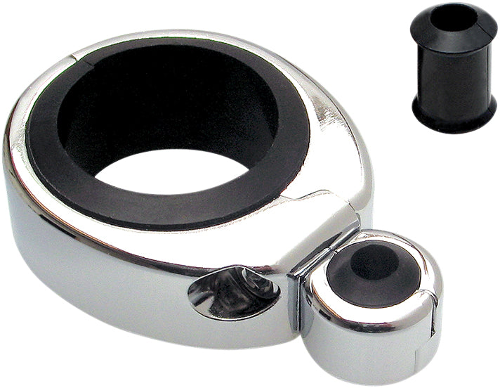 Cable Clamp 1 1/4" 1 1/2" Single Thr/Clu Chrome