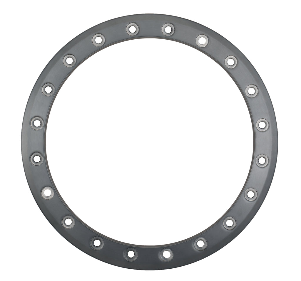 Sb8 Sb9 15" Beadlock Ring 10mm 20 Hole Gloss Brushed Gry