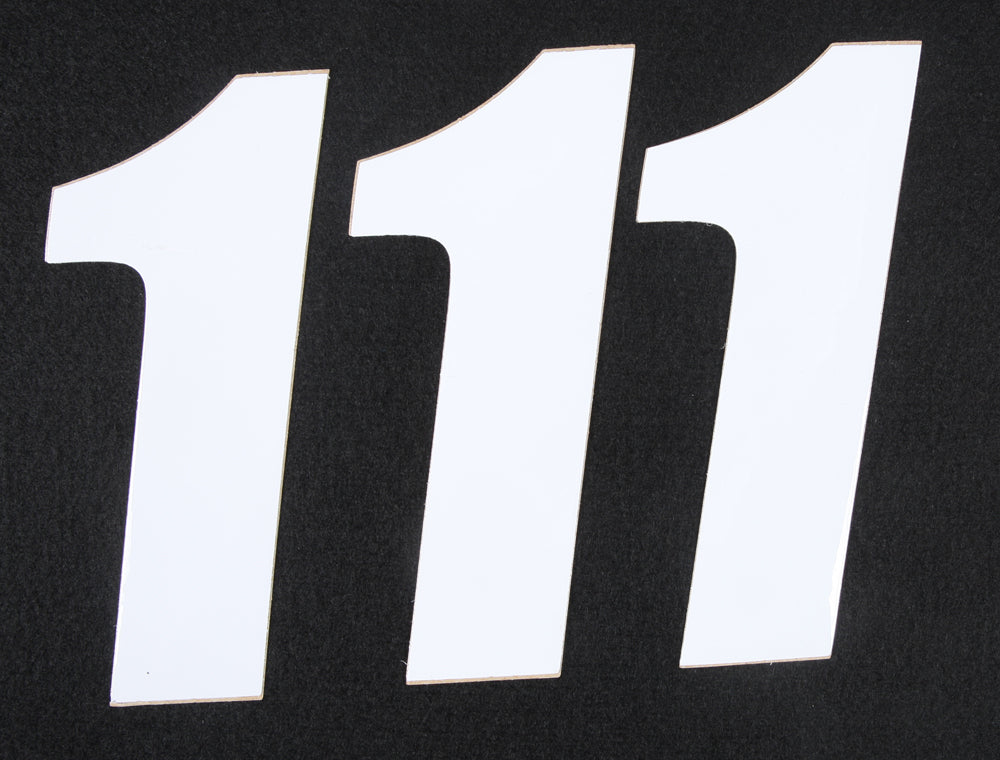Number 1 White 6" 3/Pk