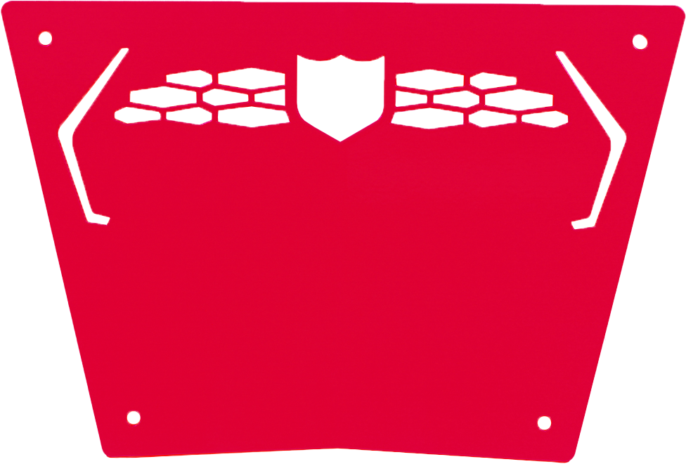 Front Sport Bumper Skid Plate Red