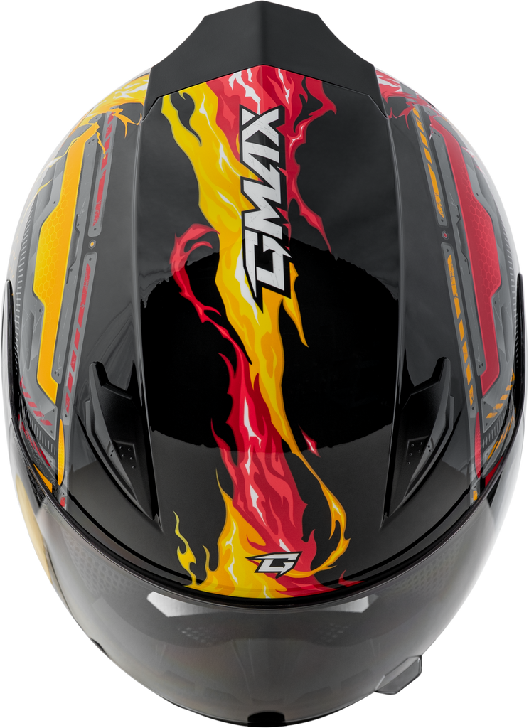 Youth Gm 49y Charge Helmet Black/Red/Yellow Ys