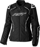 RST Ladies S1 Ce Jacket Black/White Textile Lg 556-3056014