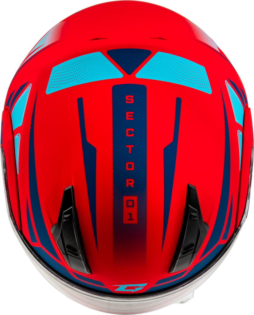 Md 04s Sector Snow Helmet Matte Red/Blue  Xs