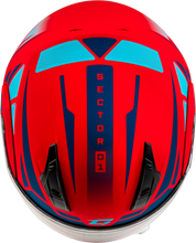Load image into Gallery viewer, Md 04 Sector Helmet Matte Red/Blue Sm