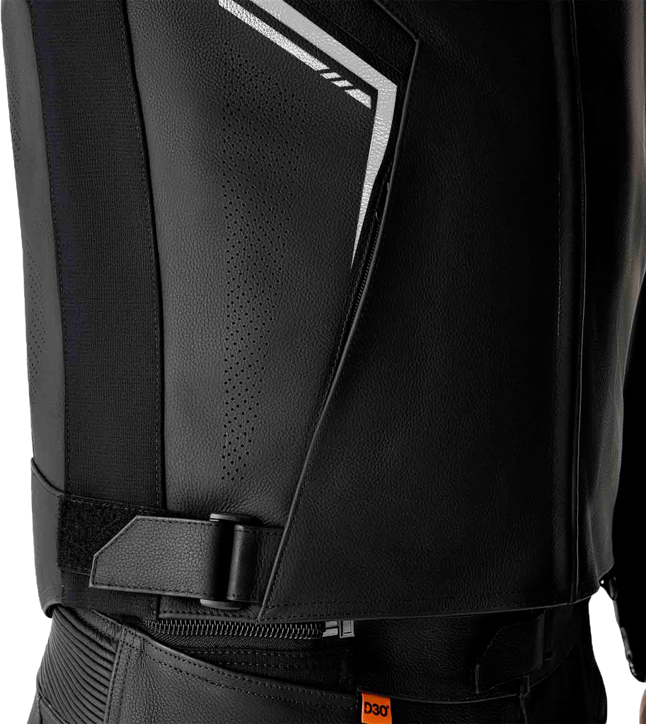 S1 D3o Leather Jacket Blk/Whi Xl
