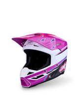 Load image into Gallery viewer, S M3 Falcon Yth Hlmt Ece06/Dot Prpl/Wht/Blk/Pink Fl Gl Ym