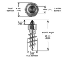 Load image into Gallery viewer, 18mm Standard Screw Studs Qty 150