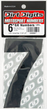 Load image into Gallery viewer, #7 6" Black Super X Digits 3/Pk
