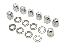 Load image into Gallery viewer, Chrome Cylinder Base Acorn Nut and Washer