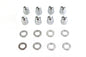 Chrome Cylinder Base Acorn Nut and Washer