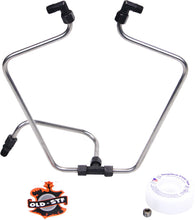 Load image into Gallery viewer, Stainless/Black Rocker Box Split Oil Line
